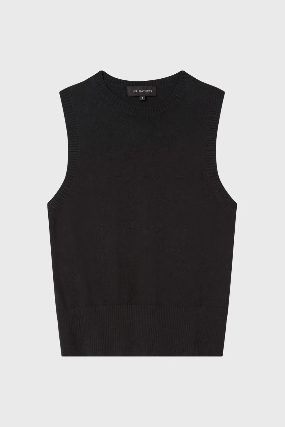 Cotton Cashmere Crew Neck Tank