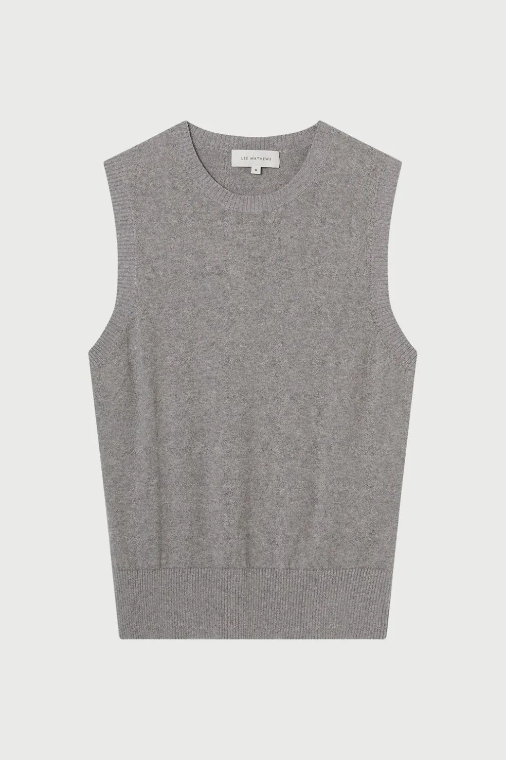 Cotton Cashmere Crew Neck Tank