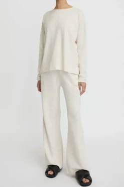 Cotton Cashmere Ls Boxy Knit