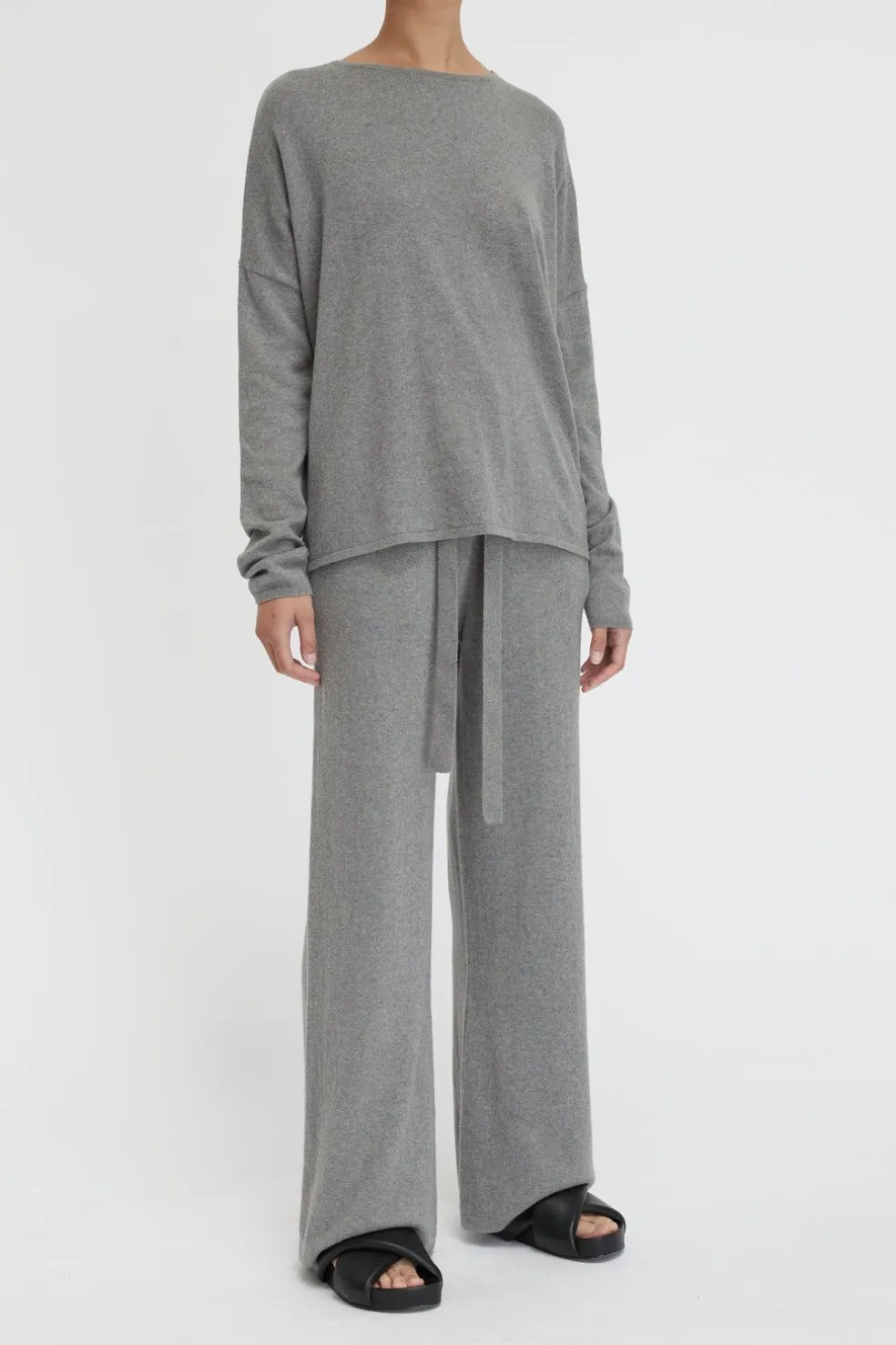Cotton Cashmere Ls Boxy Knit
