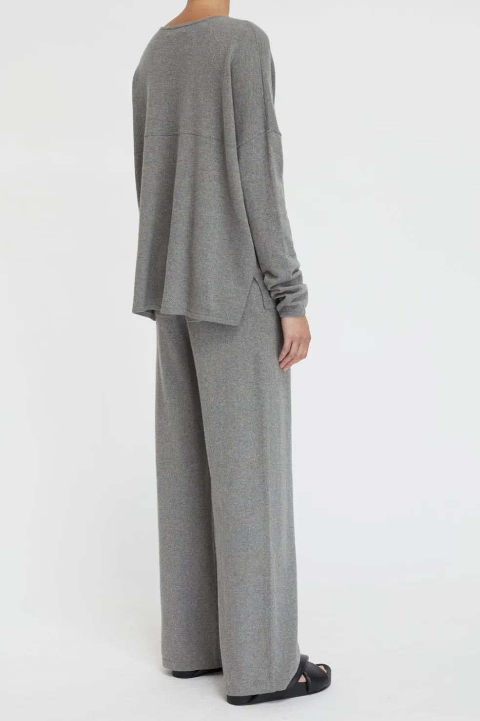 Cotton Cashmere Ls Boxy Knit
