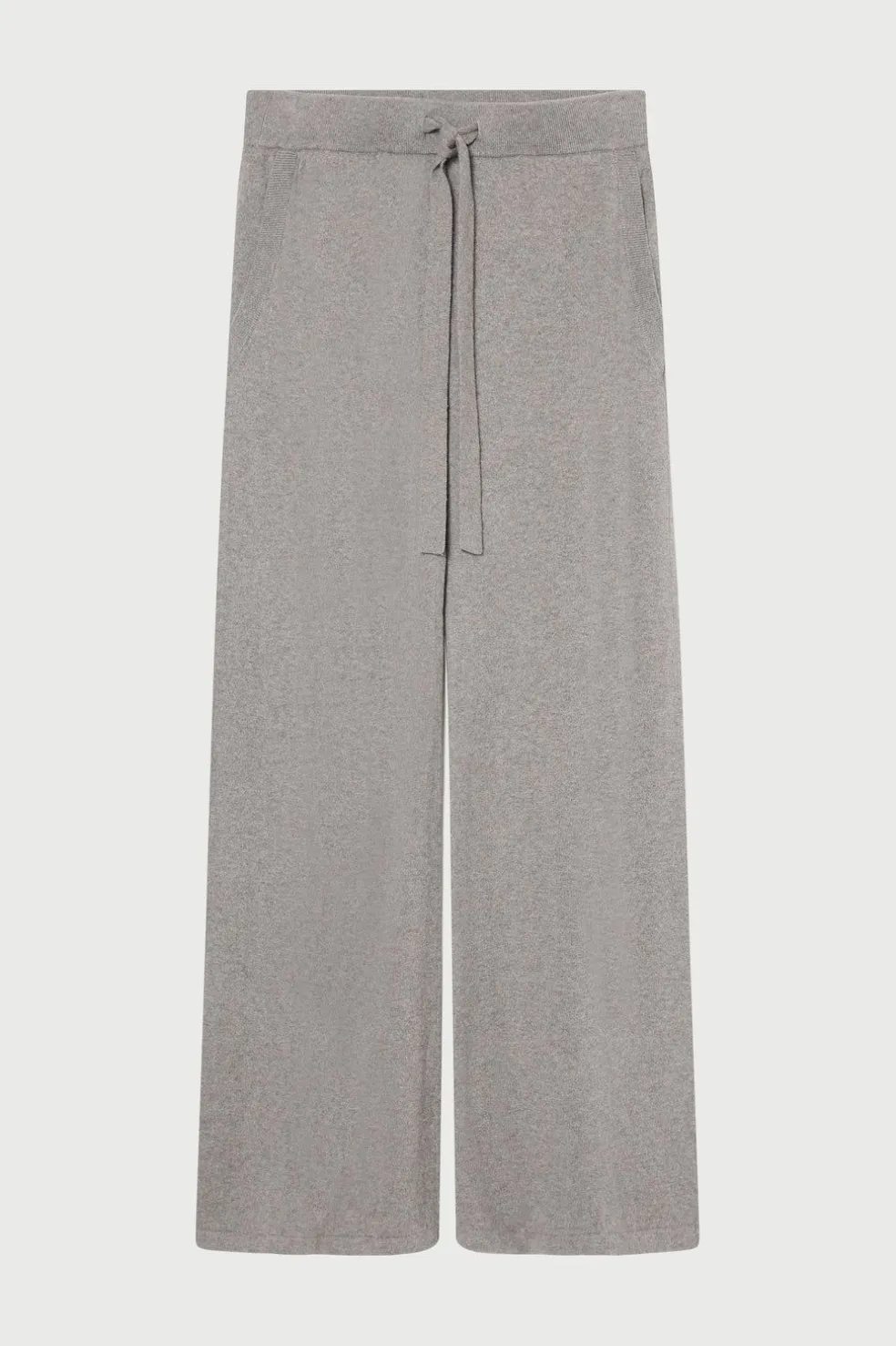 Cotton Cashmere Wide Leg Pant