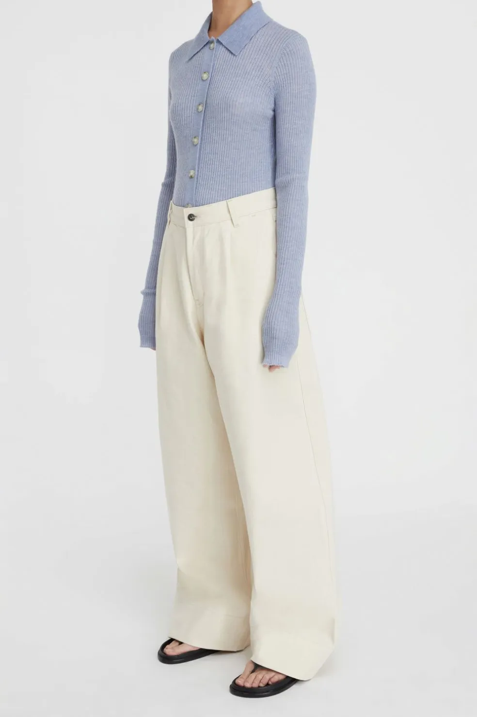 Lm Denim Pleat Pant