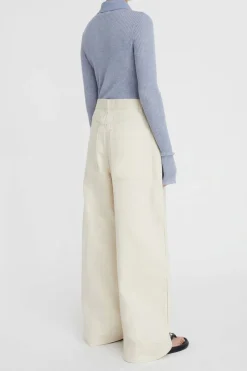Lm Denim Pleat Pant