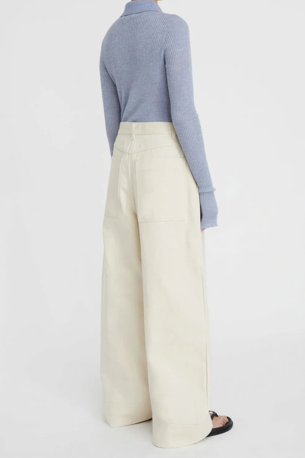Lm Denim Pleat Pant