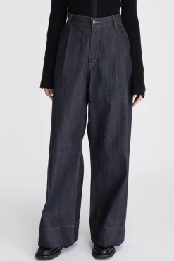 Lm Denim Pleat Pant