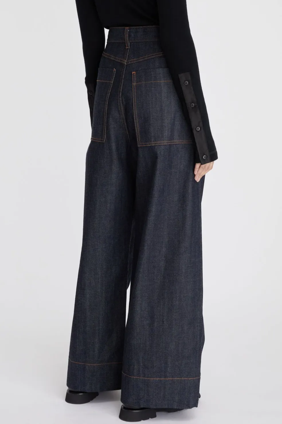 Lm Denim Pleat Pant