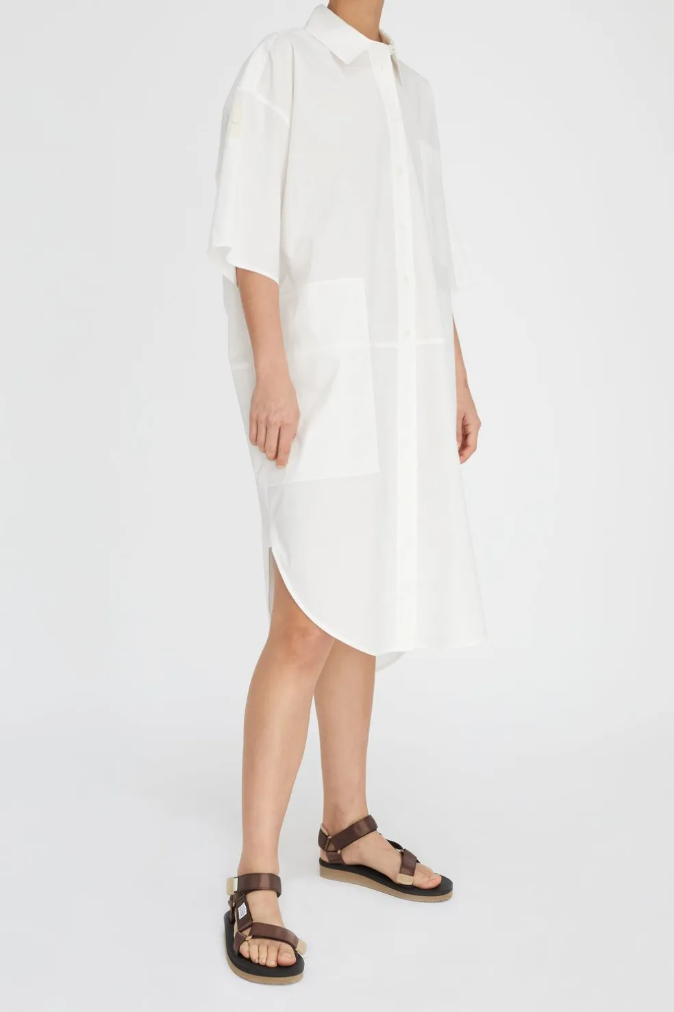 Lm Poplin Ss Shirt Dress
