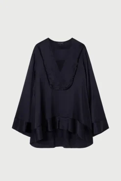 Stella Silk Satin Ls Blouse