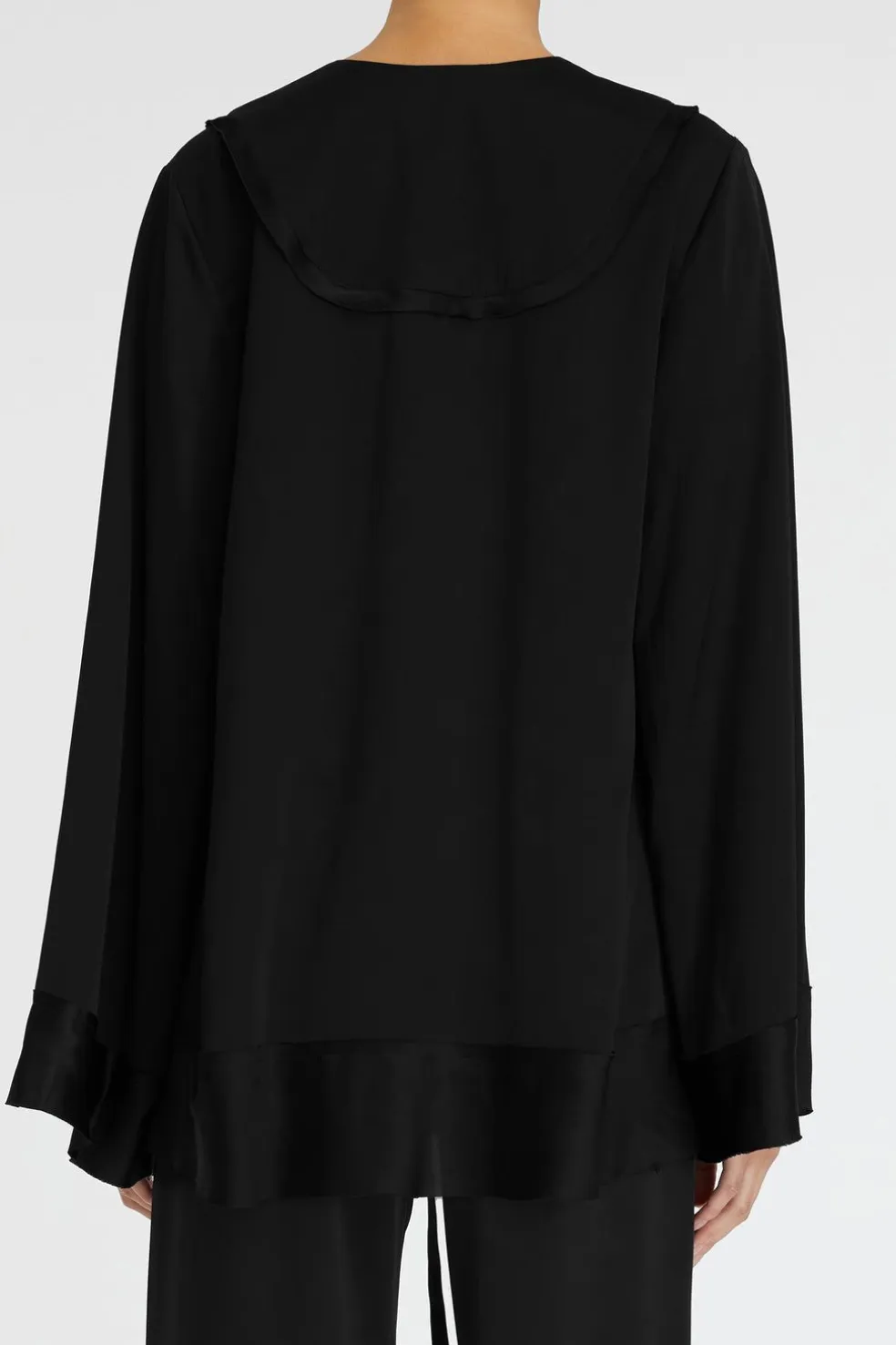 Stella Silk Satin Ls Blouse