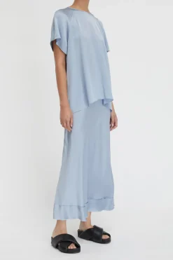 Stella Silk Satin Raglan Tee