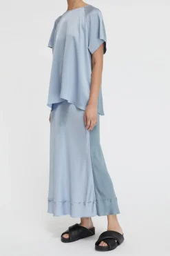 Stella Silk Satin Raglan Tee