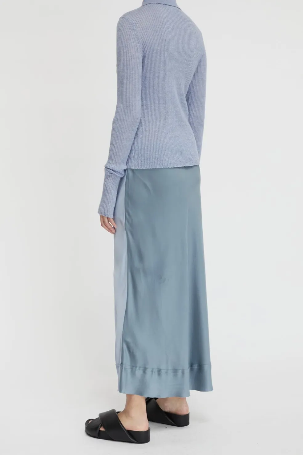 Stella Silk Satin Skirt