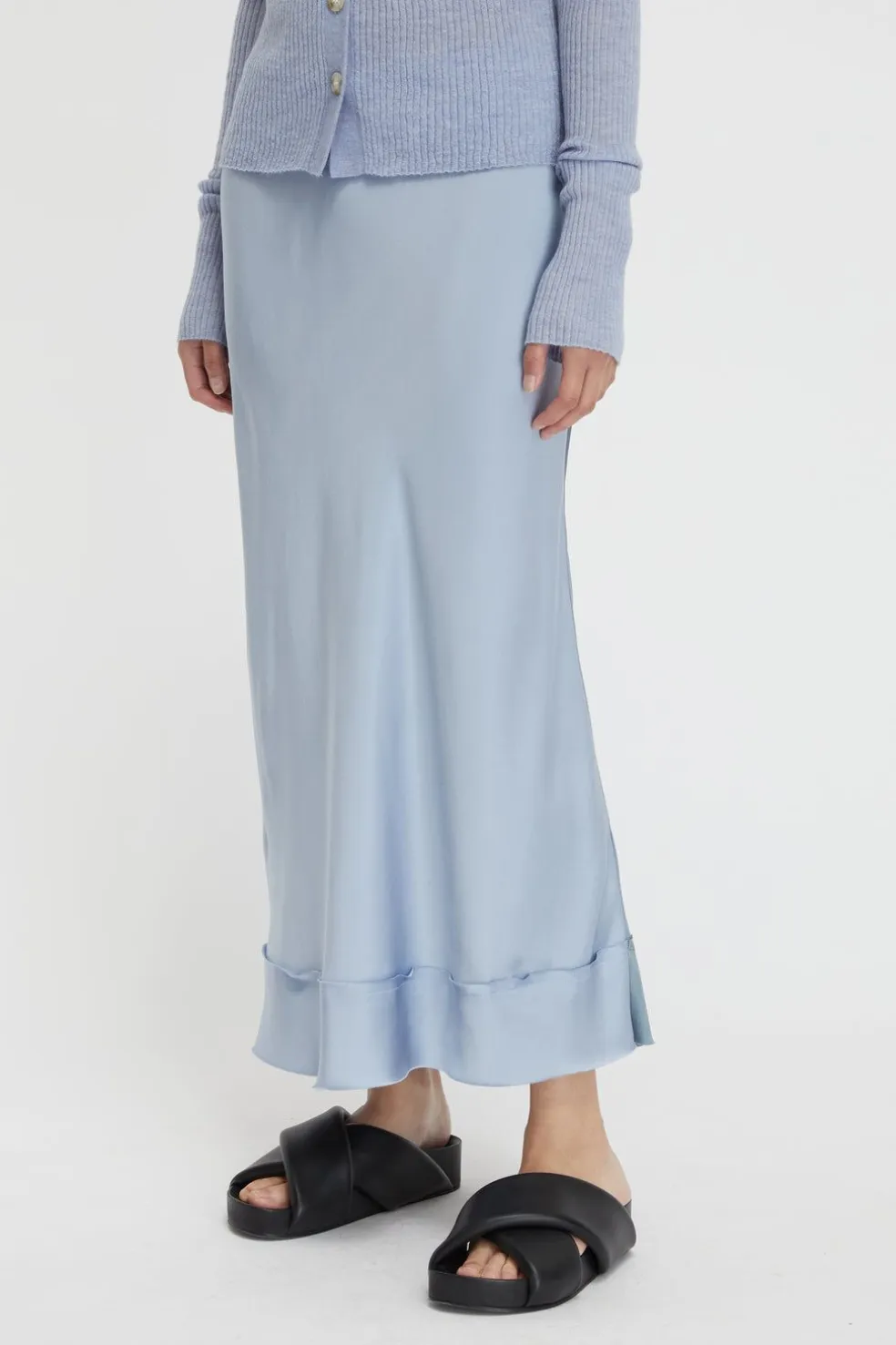 Stella Silk Satin Skirt